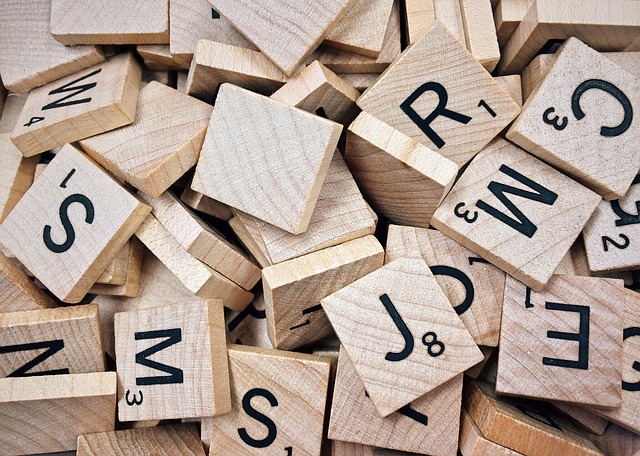 scrabble, huruf, huruf gangguan bicara